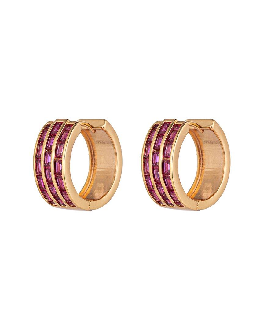 Eye Candy La Women's Luxe Daphne Goldtone & Cubic Zirconia Cuff Earrings