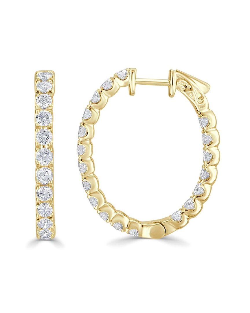 Forever Creations Signature Collection 14k 1.42 Ct. Tw. Diamond Hoops