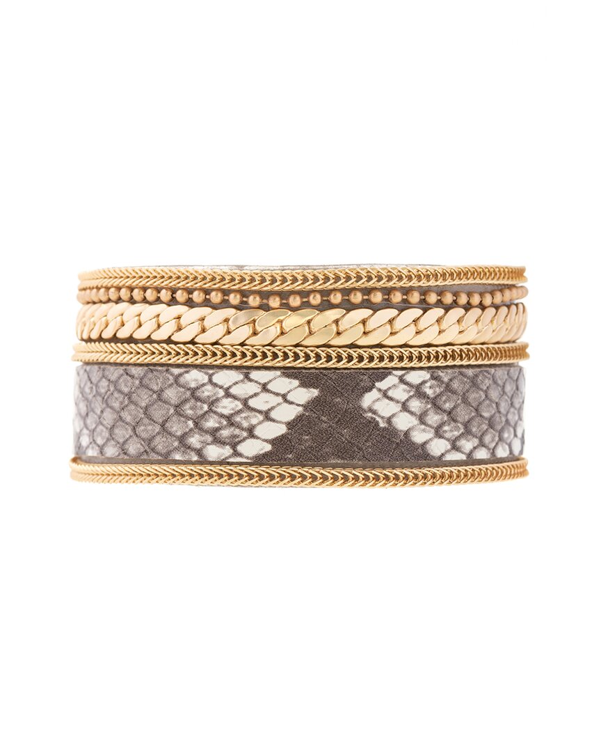 Shop Saachi Snake Print Bracelet