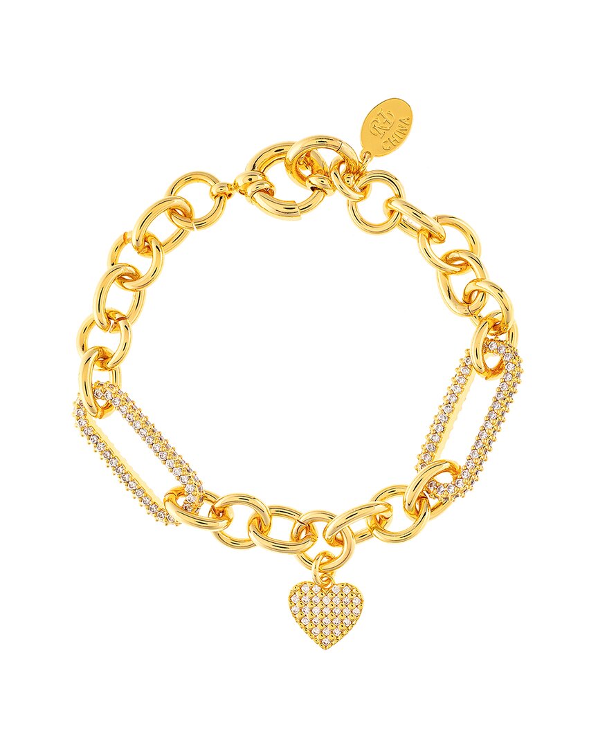 Rivka Friedman 18k Plated Cz Bracelet
