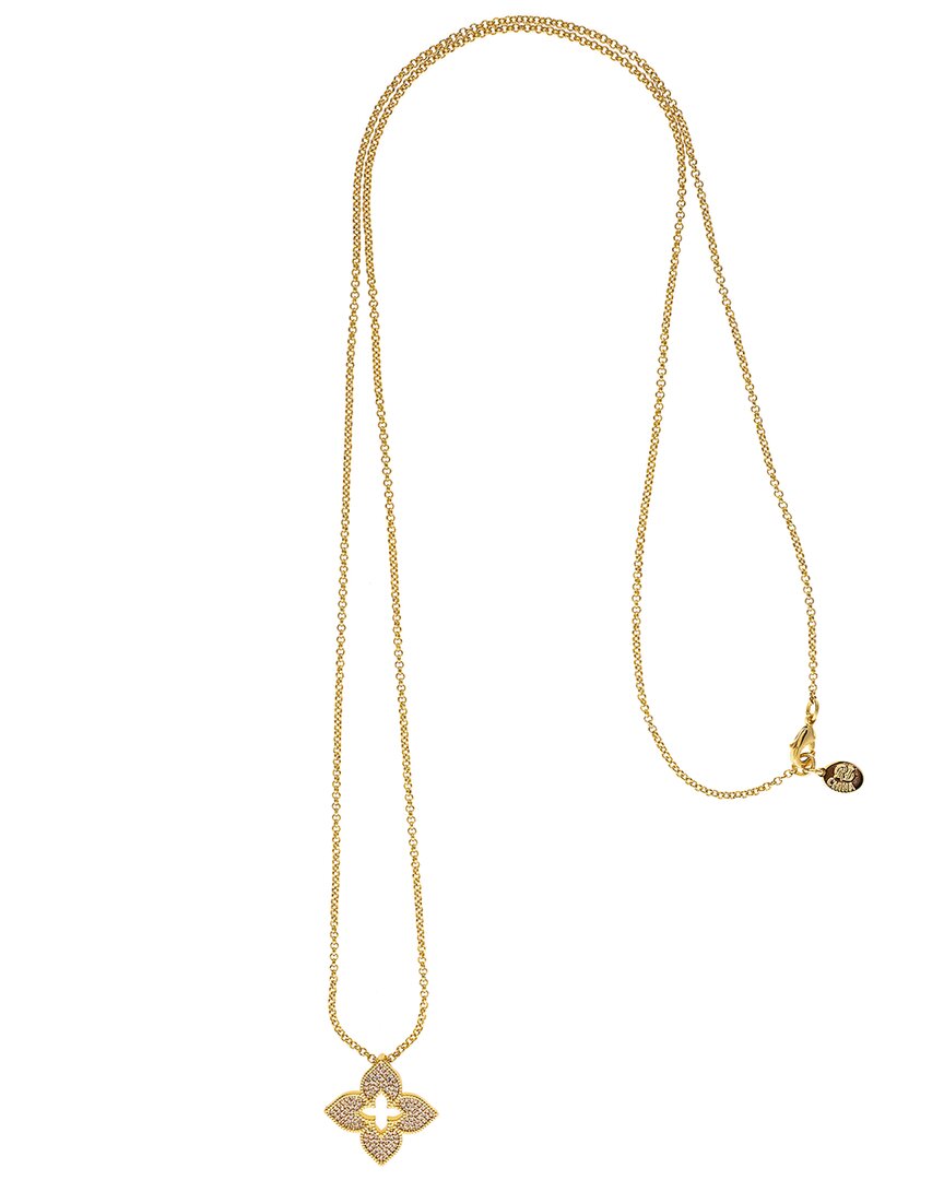 Rivka Friedman 18k Plated Cz Necklace In Gold