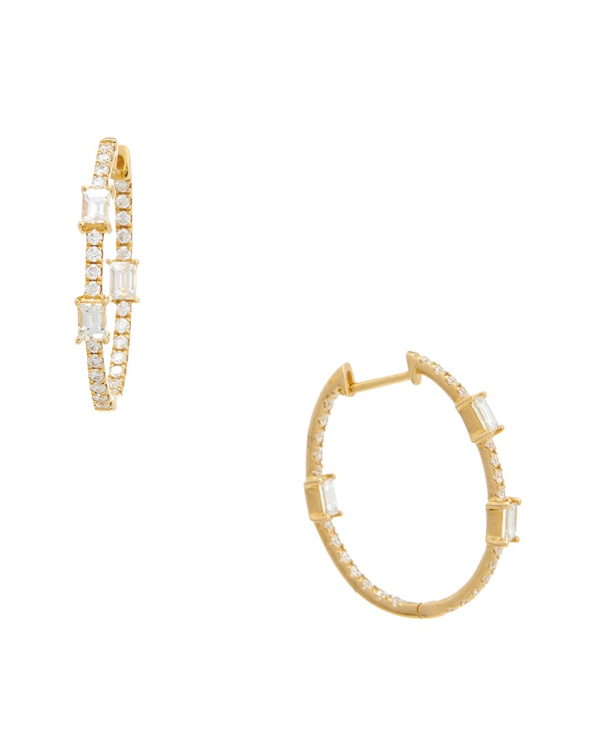 MAITRE DE DIAMANT MAITRE DE DIAMANT 18K 1.04 CT. TW. DIAMOND EARRINGS 