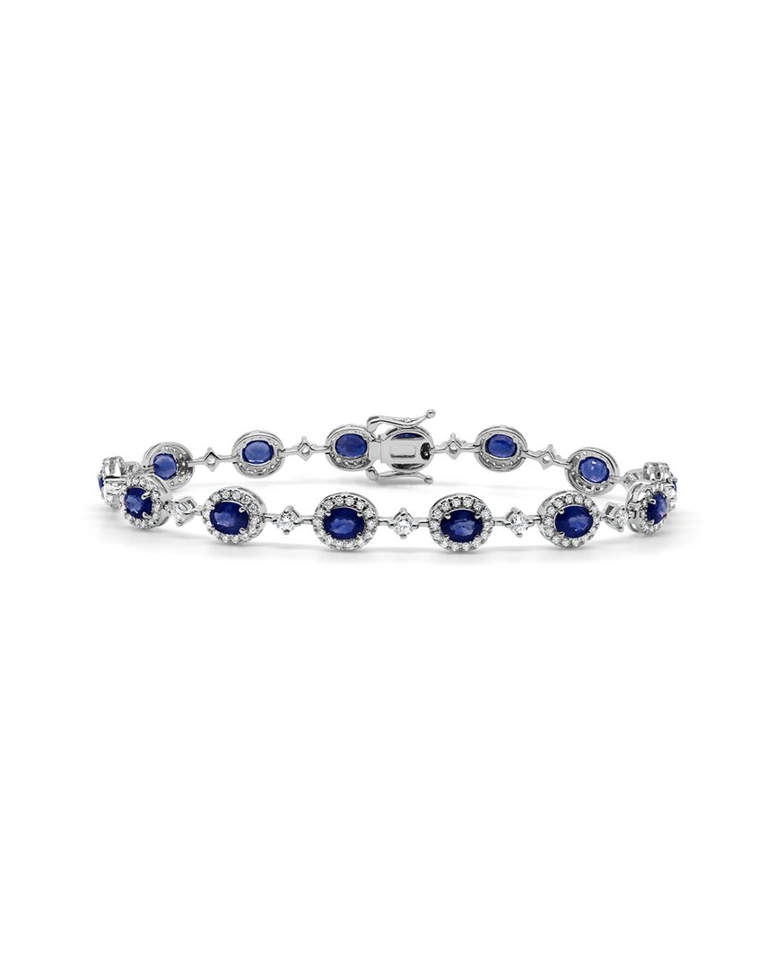 Sabrina Designs 14k 8.99 Ct. Tw. Diamond & Sapphire Stackable Bracelet