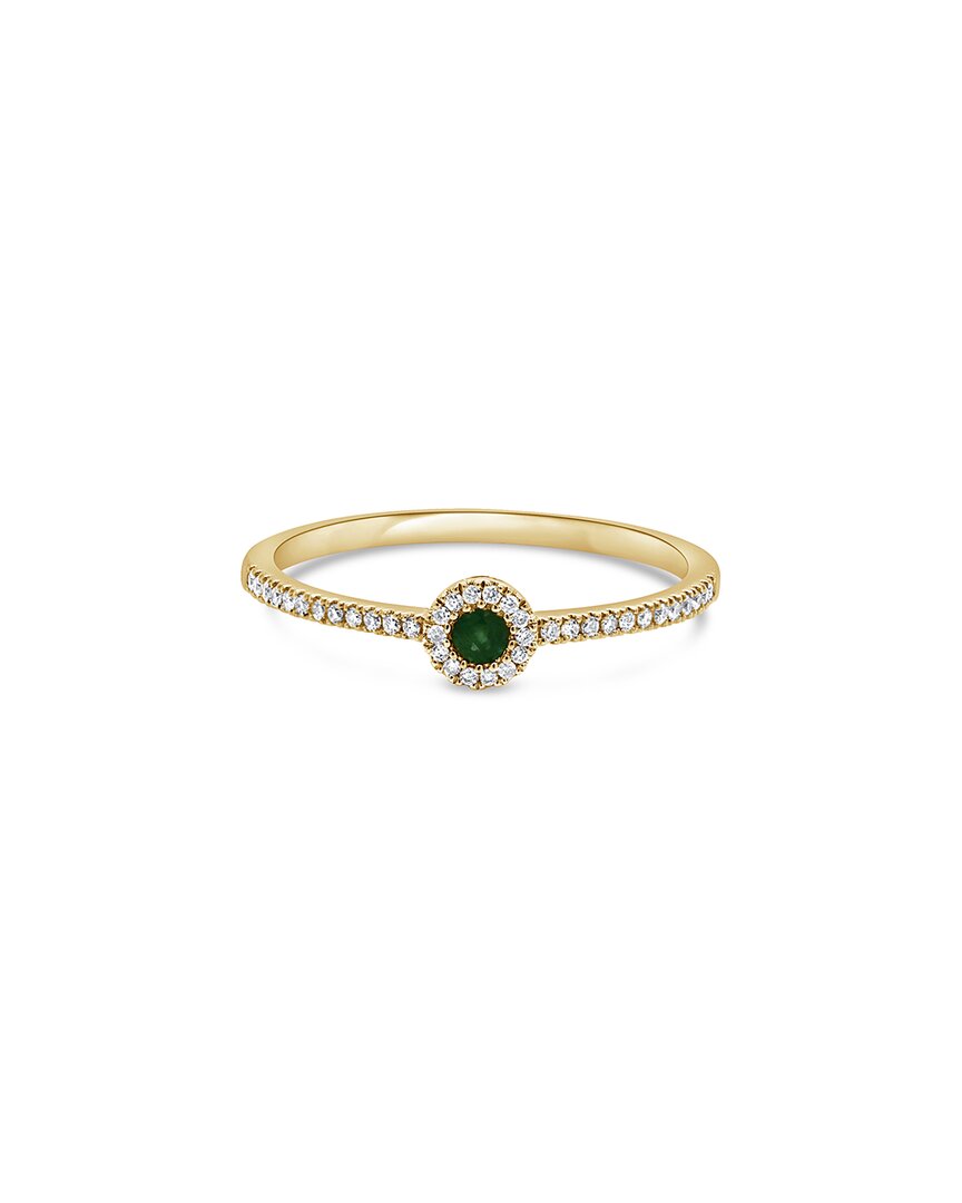 Sabrina Designs 14k 0.13 Ct. Tw. Diamond & Emerald Ring