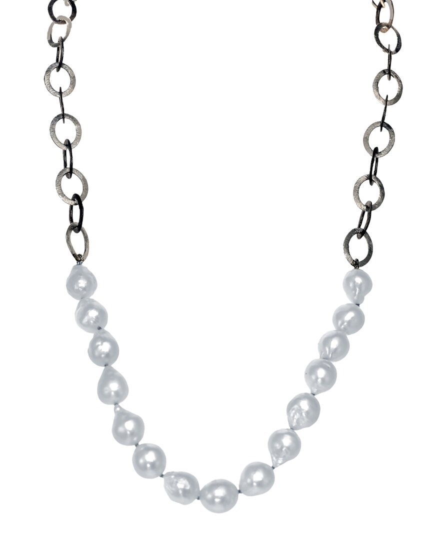 MARGO MORRISON MARGO MORRISON SILVER PEARL NECKLACE