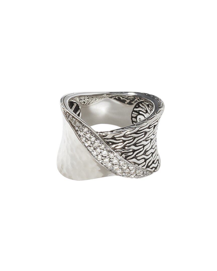 John Hardy Silver 0.29 Ct. Tw. Diamond Essentials Ring