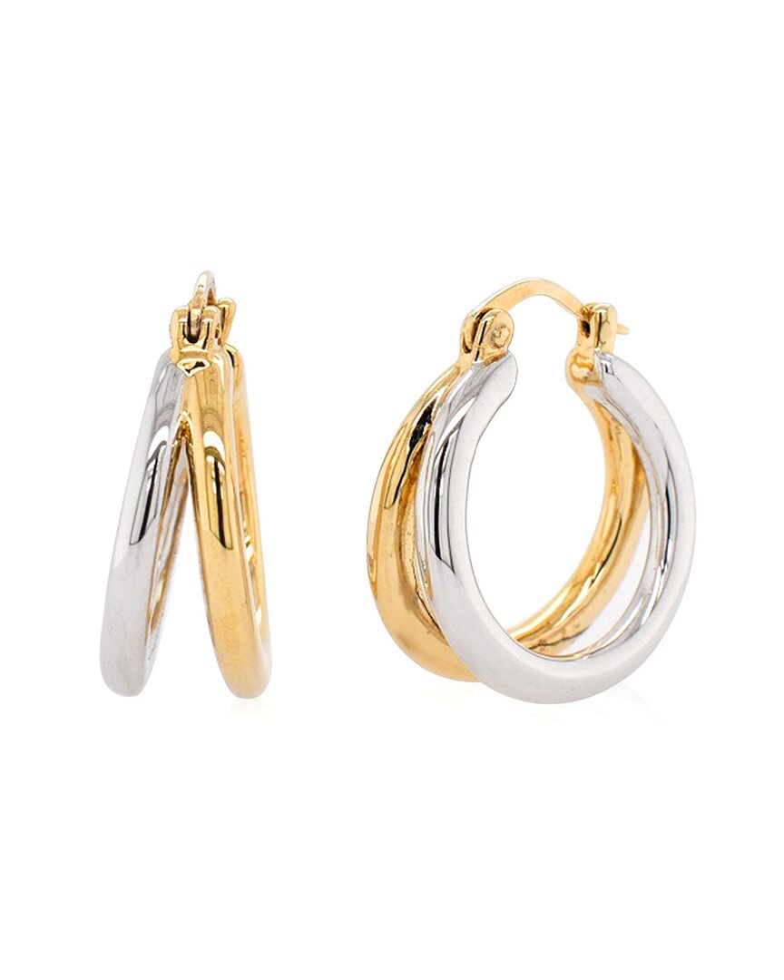 Maxcolor 14k Resin-filled Earrings