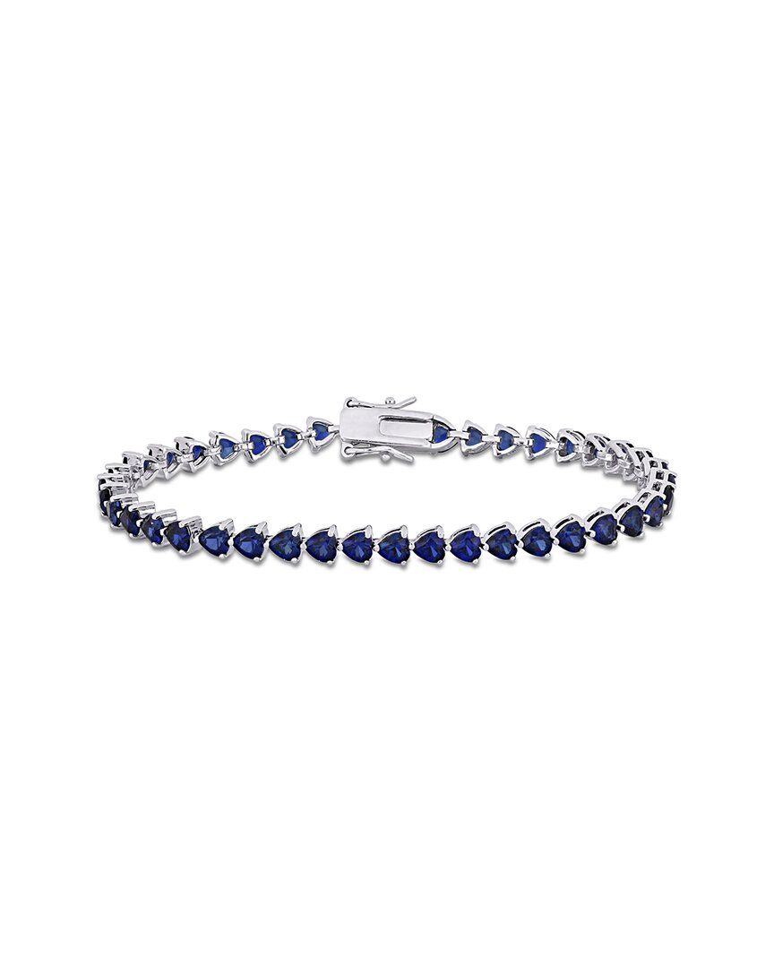 Rina Limor Silver 11.40 Ct. Tw. Lab-grown Sapphire Bracelet