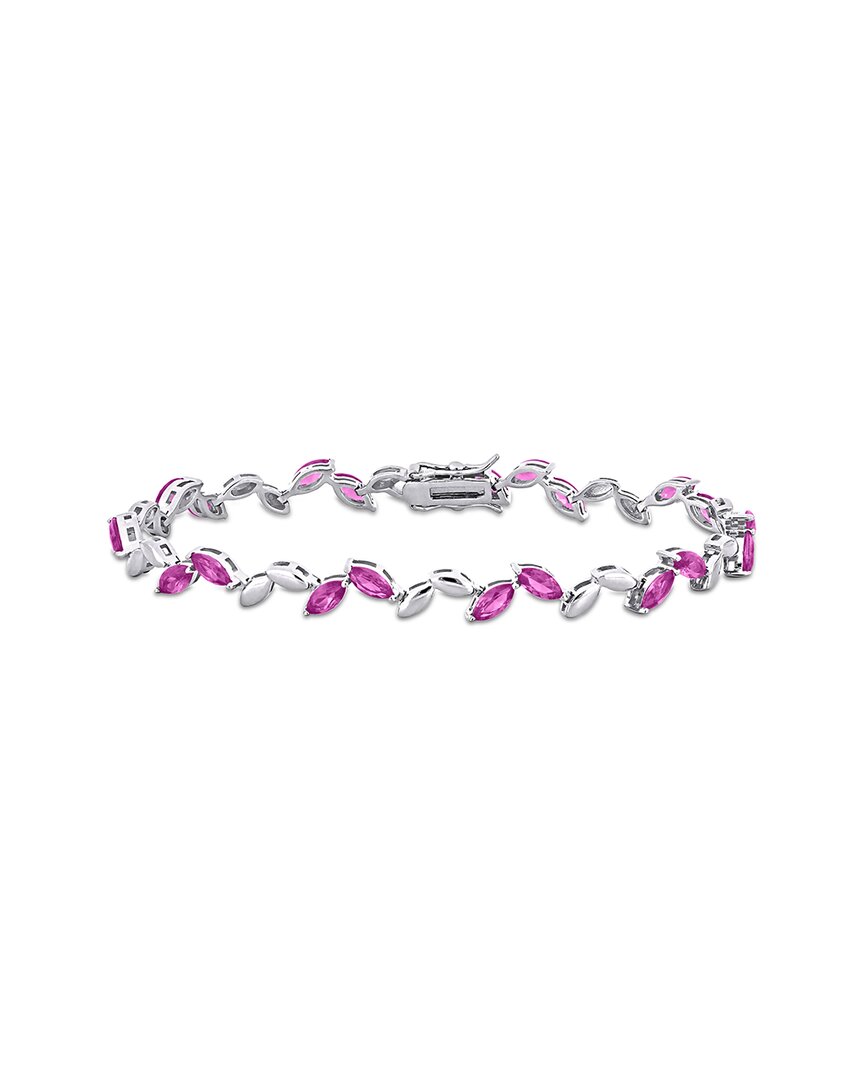 Rina Limor Silver 48.96 Ct. Tw. Lab-grown Sapphire Necklace