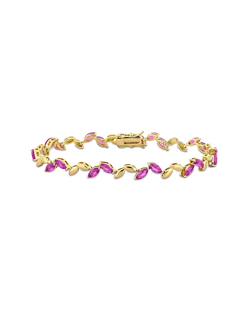 Rina Limor Silver 9.50 Ct. Tw. Lab-grown Sapphire Bracelet