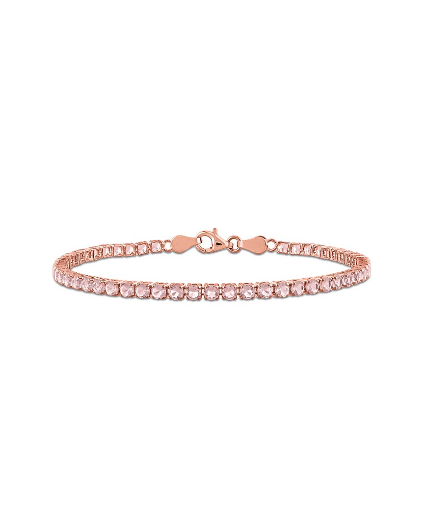 Rina Limor Silver 5.10 Ct. Tw. Lab-grown Morganite Bracelet