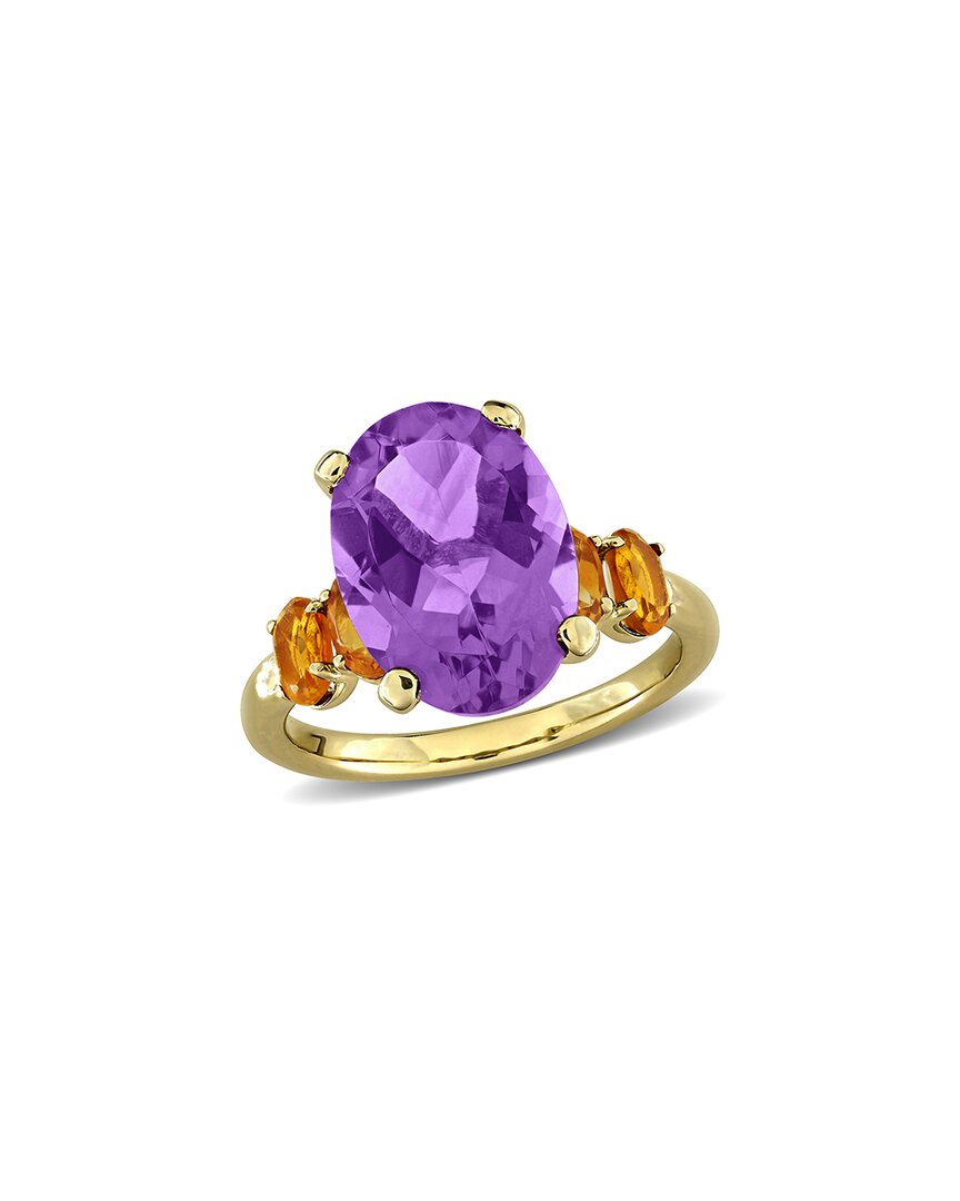 Rina Limor Silver 5.92 Ct. Tw. Amethyst & Citrine Ring