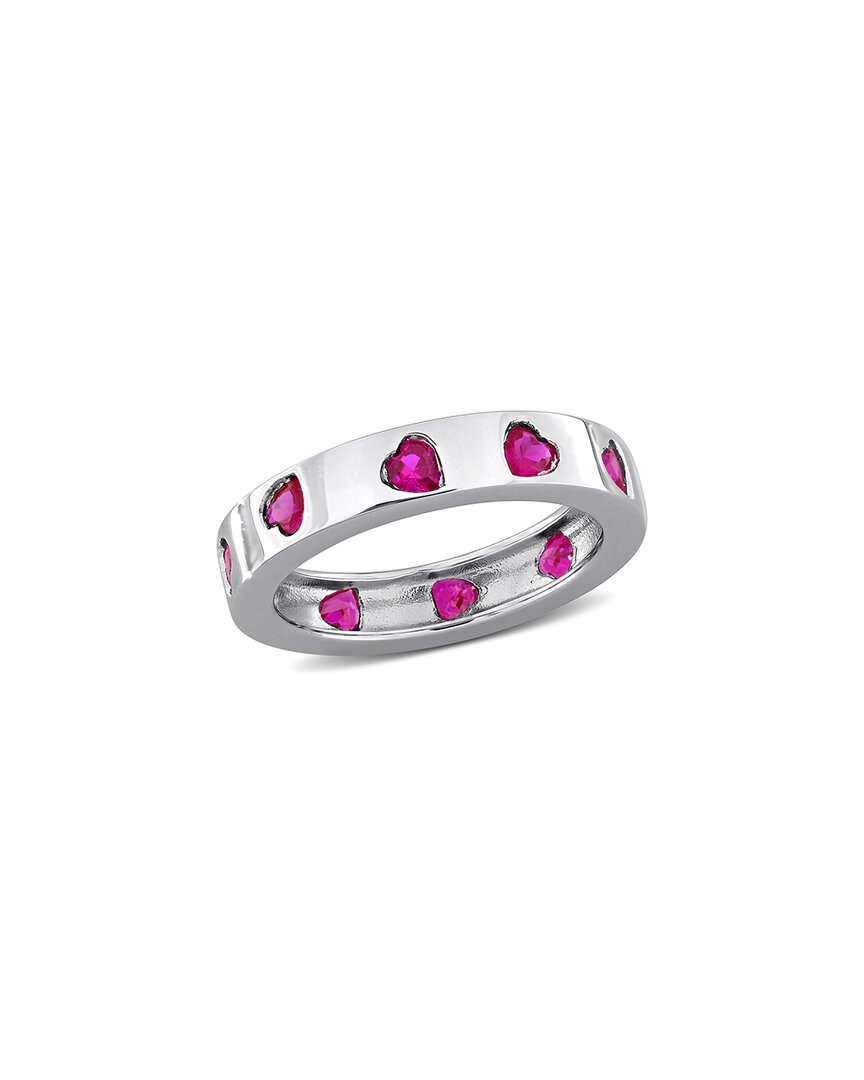 Rina Limor Silver 1.70 Ct. Tw. Lab-grown Ruby Ring