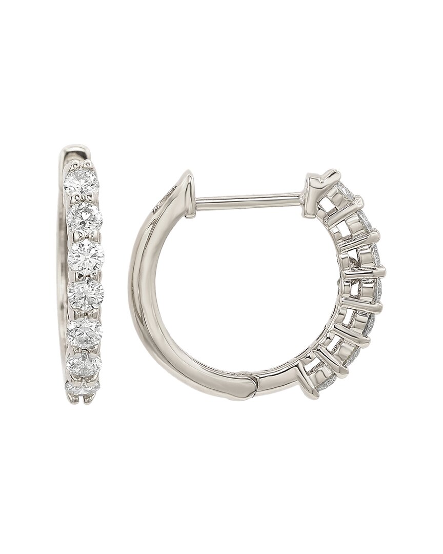 Suzy Levian 14k 1.40 Ct. Tw. Diamond Huggie Earrings