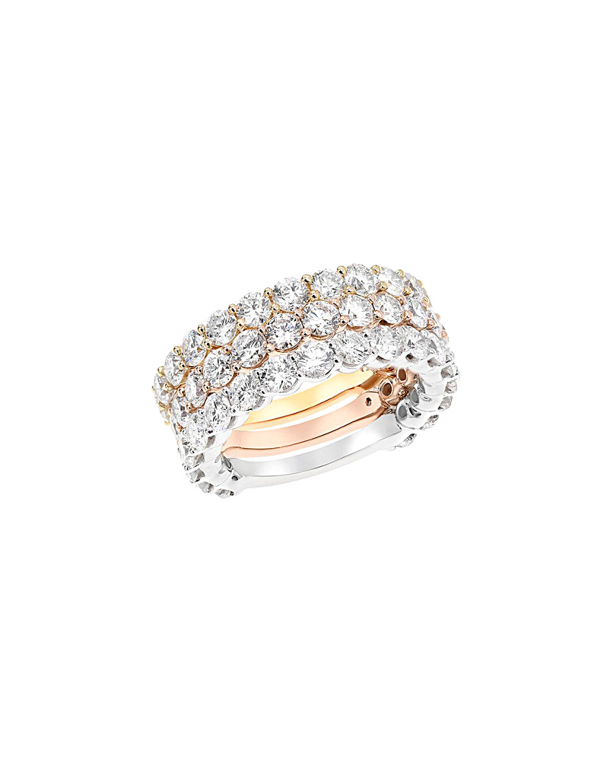 Diana M. Fine Jewelry 18k Tri-color 5.93 Ct. Tw. Diamond Ring