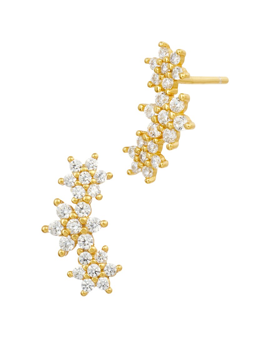Savvy Cie 18k Gold Plated Cz Star Climber