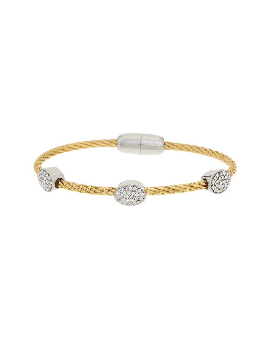 Juvell 18k Plated Cz Bangle Bracelet