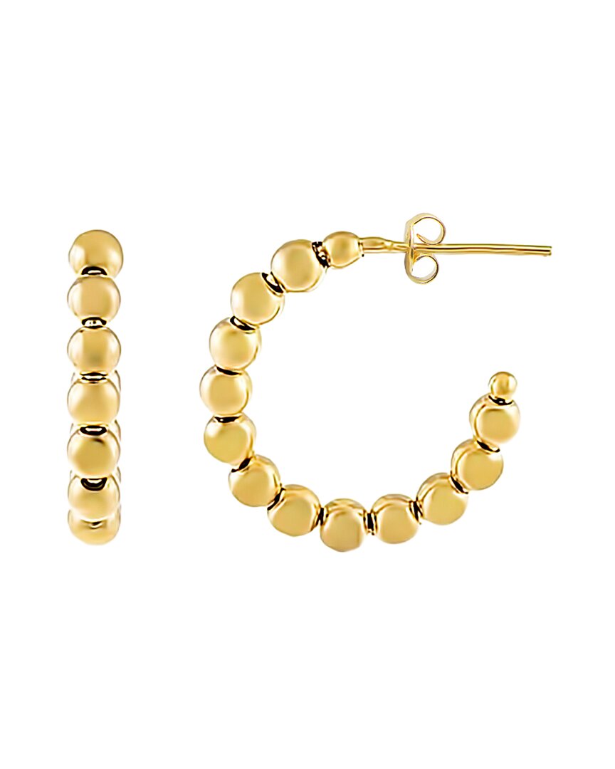 Gabi Rielle Love In Bloom 14k Over Silver Medium Hoops