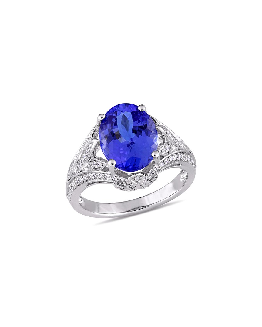 Rina Limor 14k 4.84 Ct. Tw. Diamond & Tanzanite Cocktail Ring