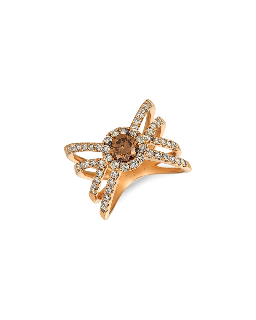 Le Vian ® Chocolate Center Gladiator 14k Rose Gold 1.82 Ct. Tw. Diamond Ring In Gold