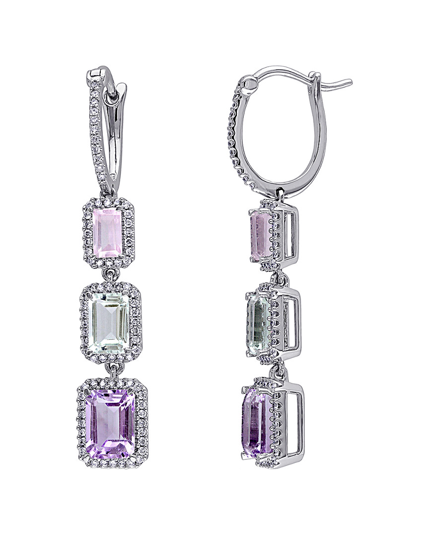Gemstones 14k 3.90 Ct. Tw. Diamond & Gemstone Earrings