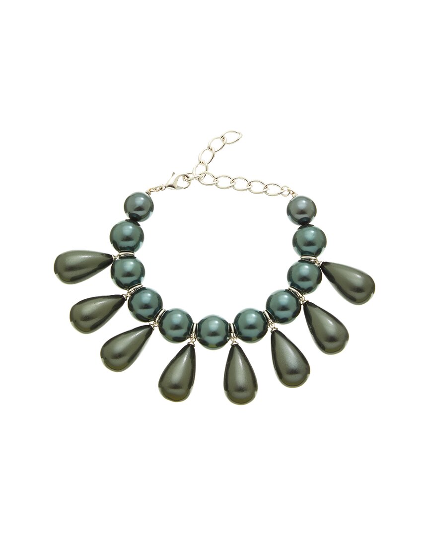 Carolina Herrera Cz Pearl Teardrop Bracelet