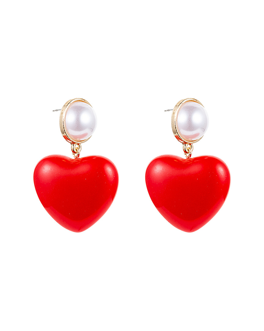 Eye Candy La My Valentine Heart Drop Earring