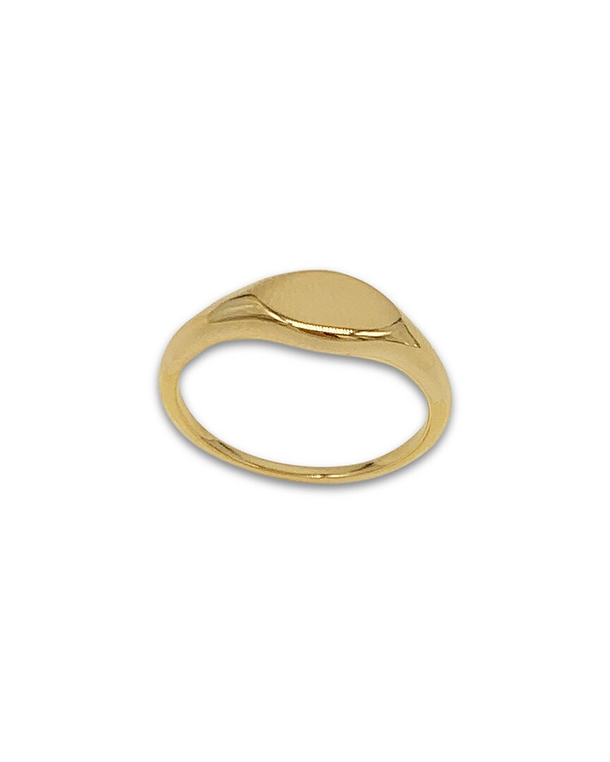 Shop Adornia 14k Plated Signet Ring
