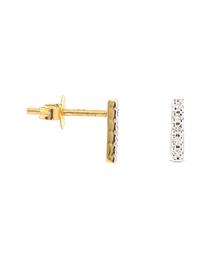 Forever Creations Usa Inc. Forever Creations Signature Collection 14k Diamond Bar Studs
