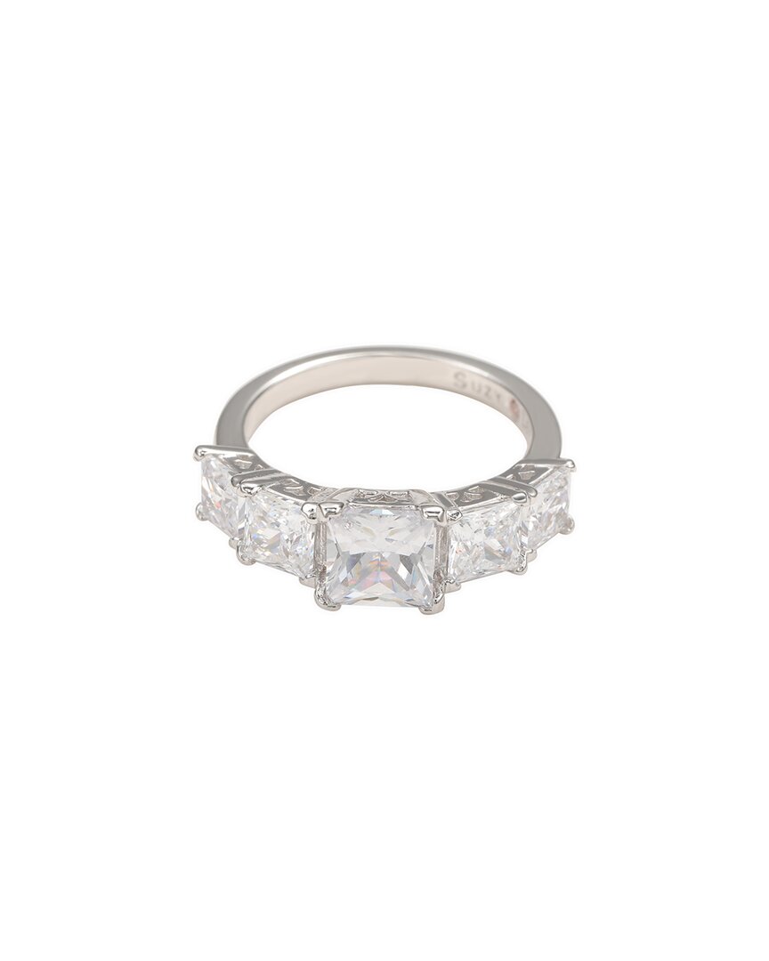 Suzy Levian Cz Jewelry Suzy Levian Silver Cz 5-stone Ring