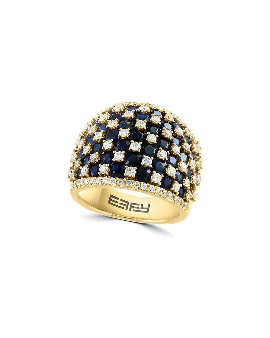 Effy Fine Jewelry 14K 5.77 ct. tw. Diamond & Sapphire CZ Ring