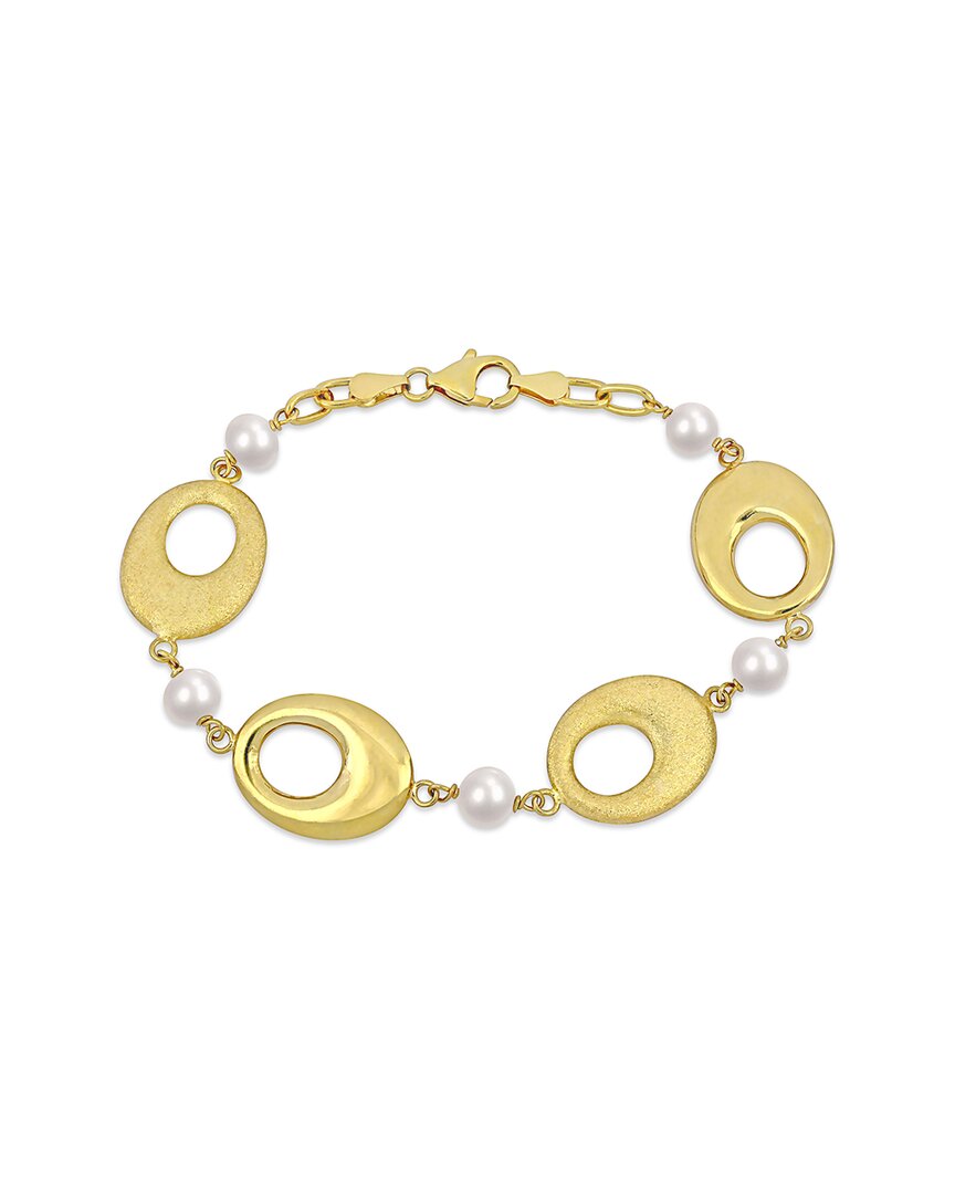 Rina Limor 18k Over Silver 6-7mm Pearl Bracelet