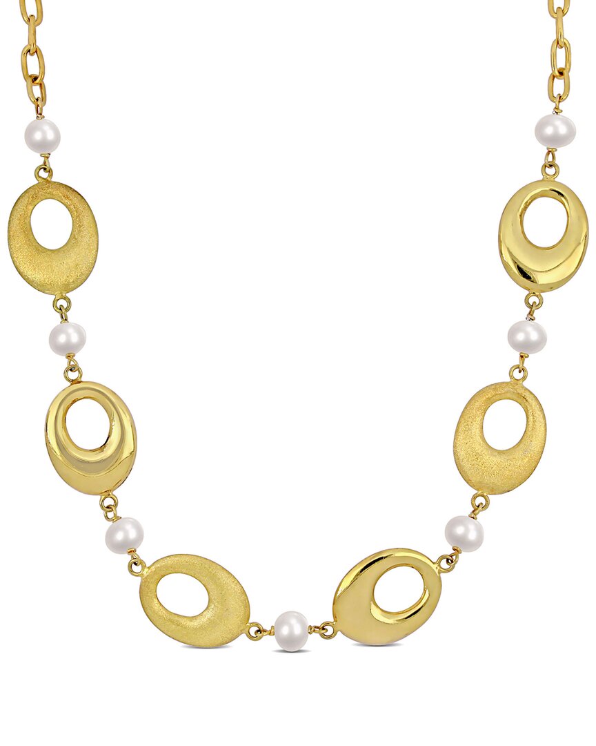 Rina Limor 18k Over Silver 6-7mm Pearl Necklace