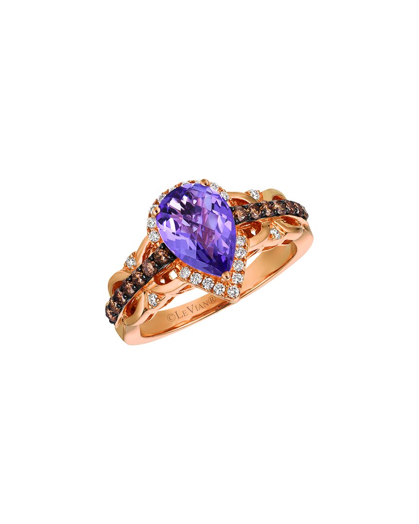 Le Vian ® Royalblues 14k Rose Gold 1.96 Ct. Tw. Diamond & Amethyst Ring