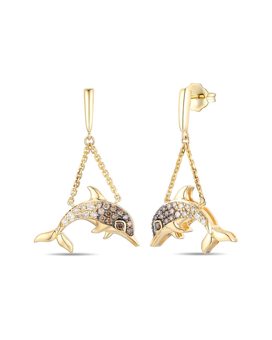 Le Vian ® Dolphin 14k 0.38 Ct. Tw. Diamond Earrings