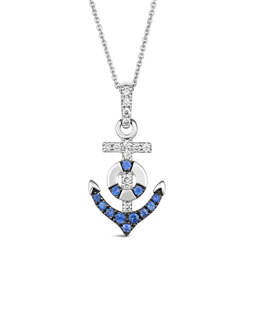 Le Vian ® Sapphire 14k 0.35 Ct. Tw. Diamond & Sapphire Pendant
