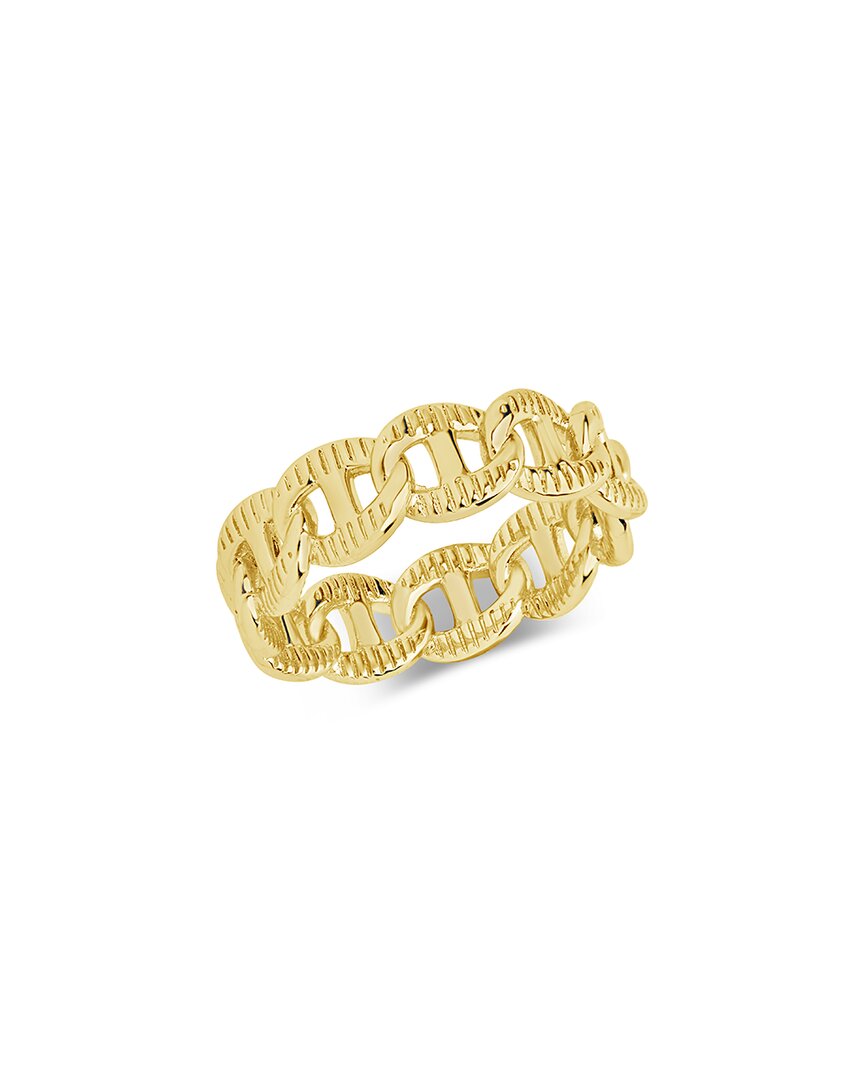 Shop Sterling Forever 14k Plated Zola Chain Ring