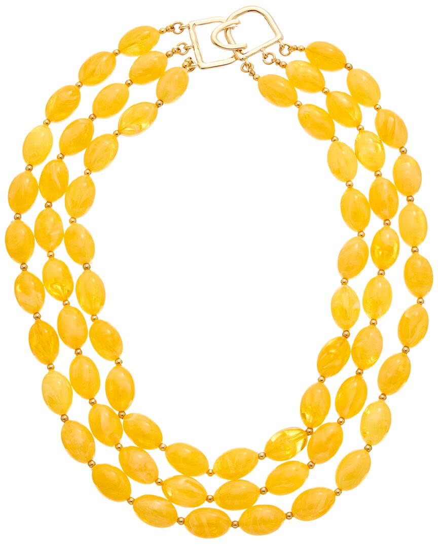 Kenneth Jay Lane Plated Multi Row Necklace