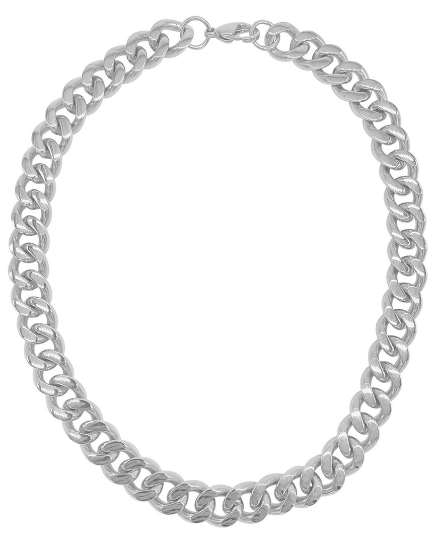 Adornia Water Resistant 14k Gold Plated Curb Chain Necklace