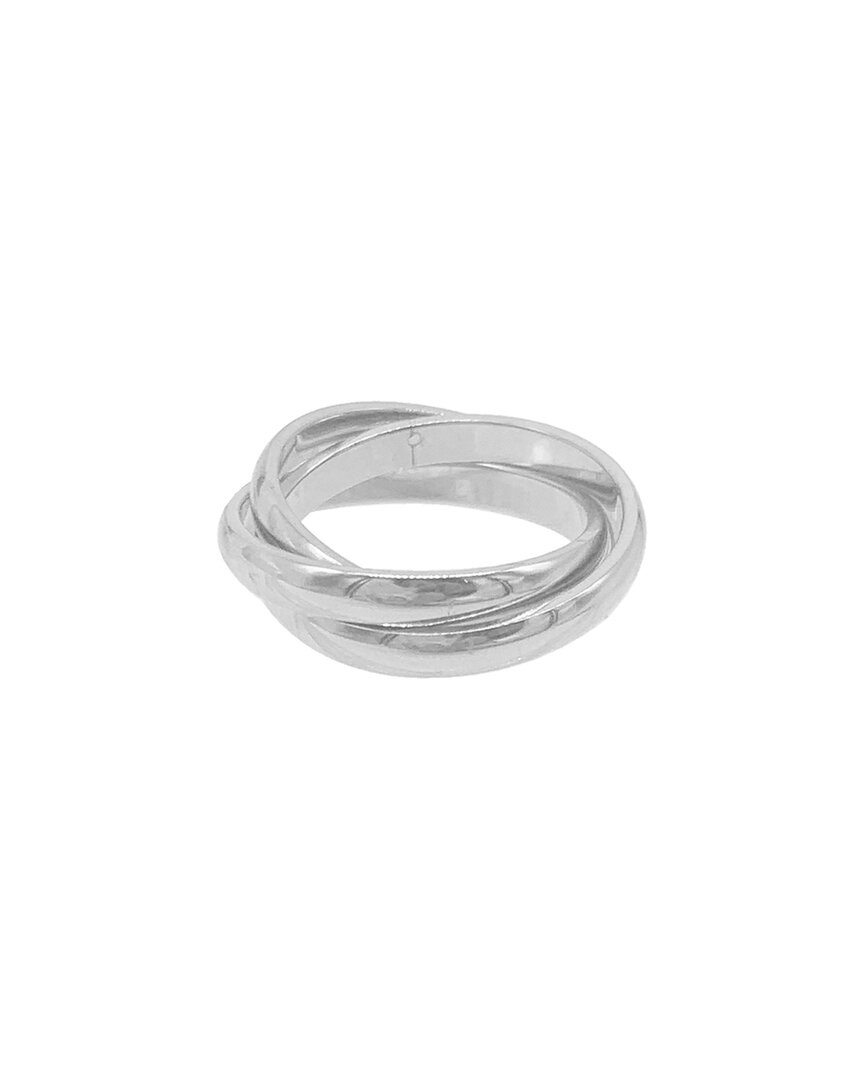 Adornia Tarnish Resistant Silver Plated Interlocking Rings