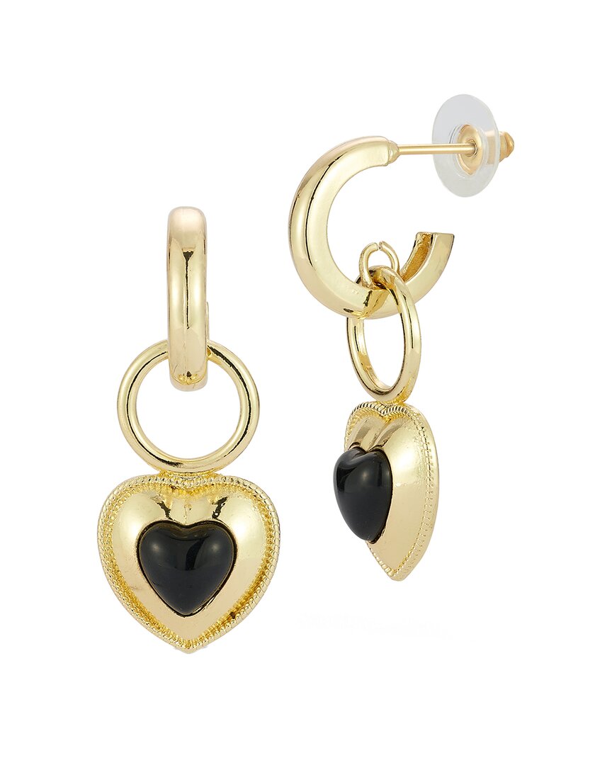 Sphera Milano Plated Heart Earrings