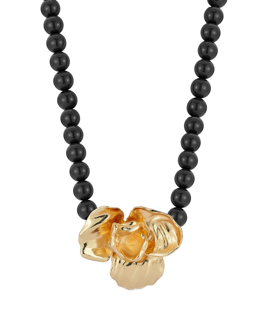 Sphera Milano Plated Orchid Necklace