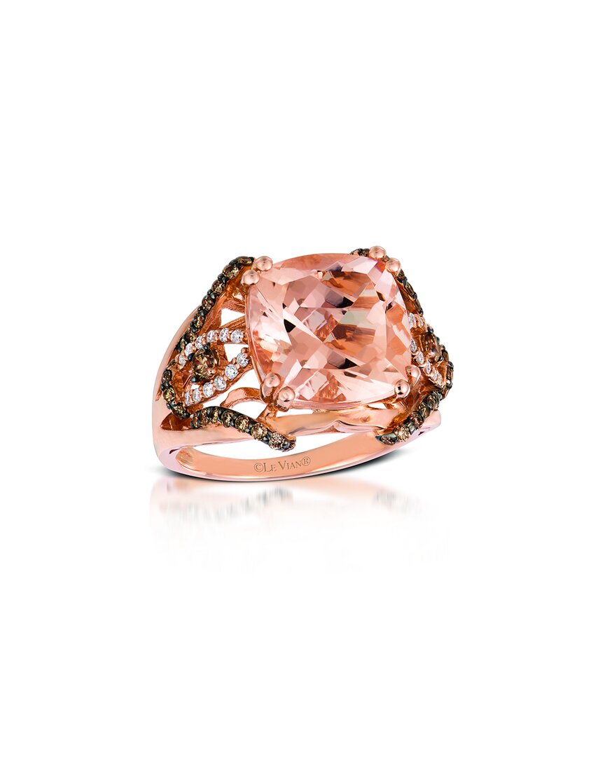 Le Vian 14k Rose Gold 5.80 Ct. Tw. Diamond & Morganite Half-eternity Ring