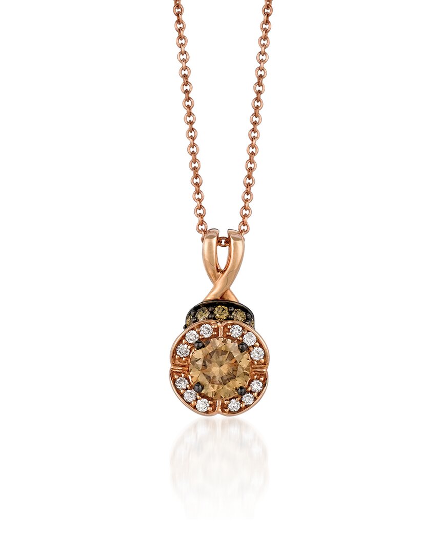 Le Vian Grand Sample Sale 14k Strawberry Gold 0.79 Ct. Tw. Diamond Pendant Necklace