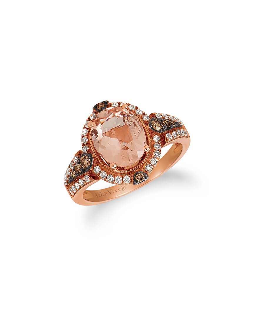 Le Vian Chocolatier 14k Strawberry Gold 2.22 Ct. Tw. Diamond & Morganite Ring