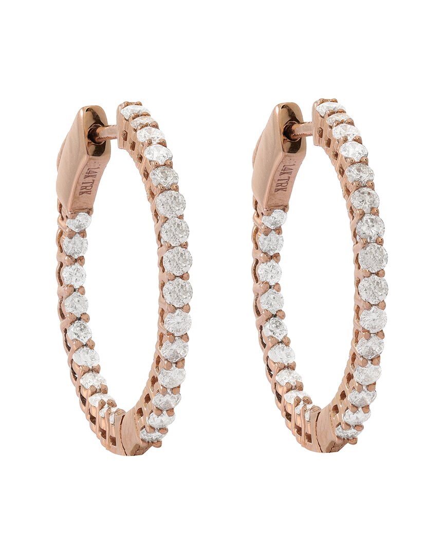 Diana M. Fine Jewelry 14K Rose Gold 1.00 ct. tw. Diamond Earrings