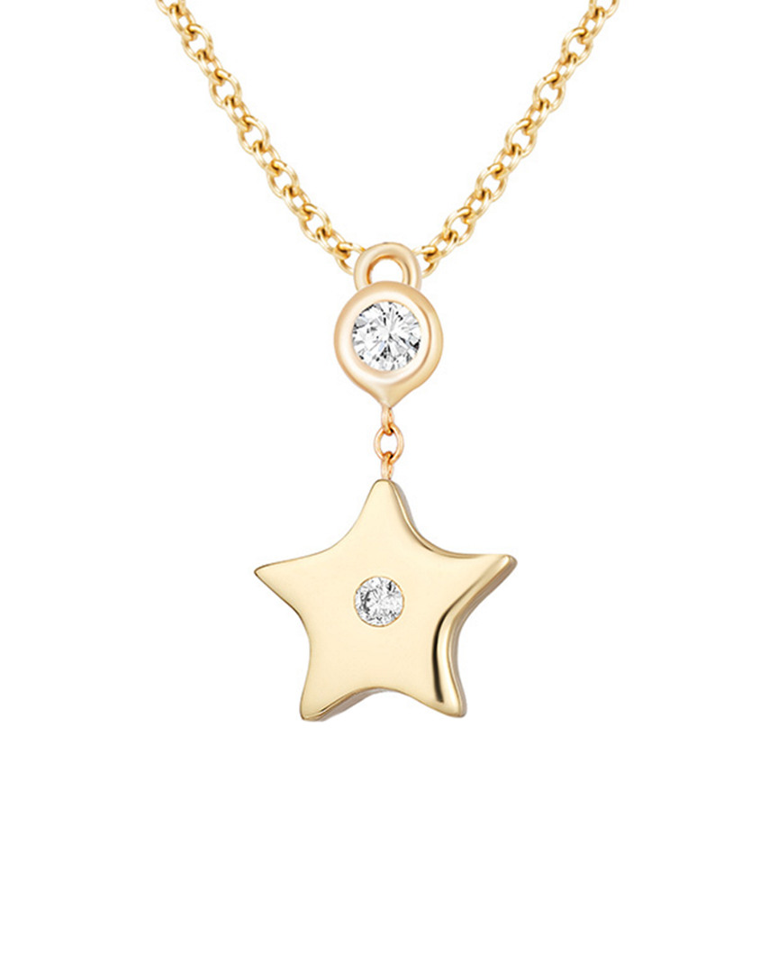 Shop Ariana Rabbani Dnu 0 Units Sold  14k 0.06 Ct. Tw. Diamond Star Necklace