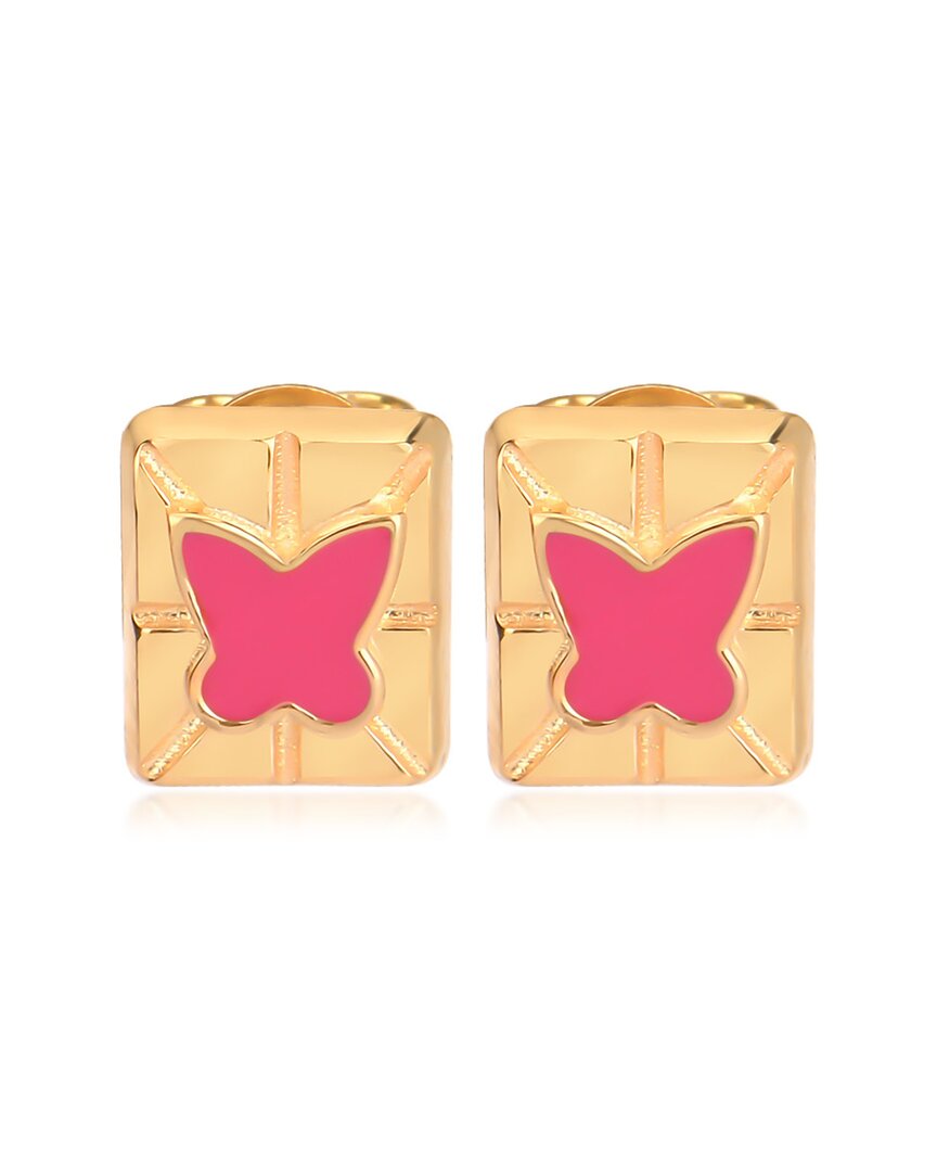 Gabi Rielle 14k Over Silver Butterfly Earrings