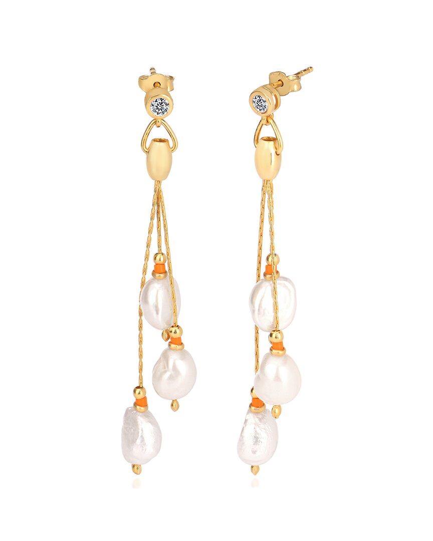 Gabi Rielle 14k Over Silver Drop Earrings