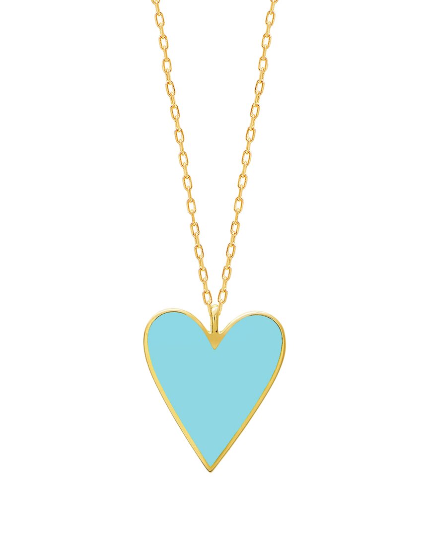 Gabi Rielle 14k Over Silver Heart Necklace